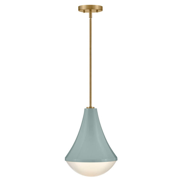 Naiel 11" One Light Small Pendant, Seafoam