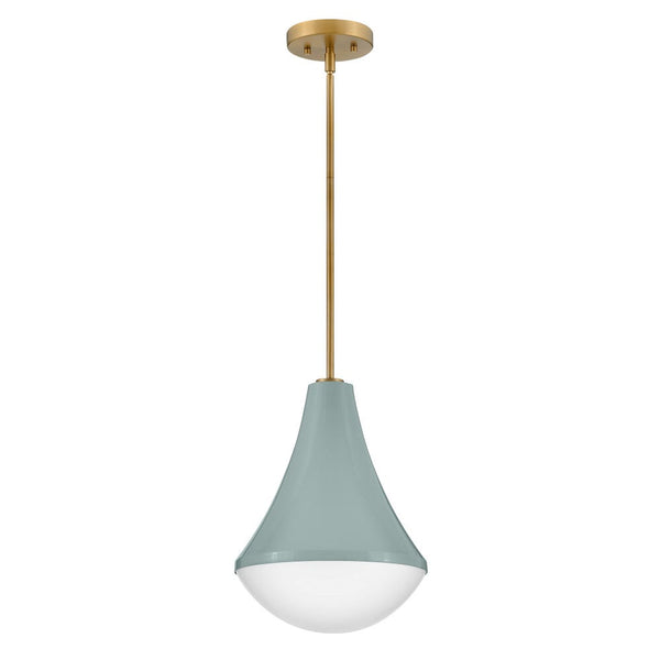 Naiel 11" One Light Small Pendant, Seafoam