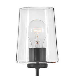 Quaan 5" Large Single Light Tall Sconce, Black