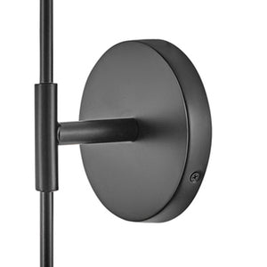 Quaan 5" Large Single Light Tall Sconce, Black