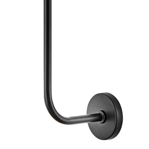 Quaan 5" Large Single Light Tall Sconce, Black