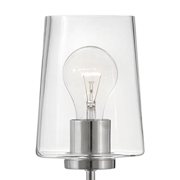 Quaan 5" Large Single Light Tall Sconce, Brushed Nickel