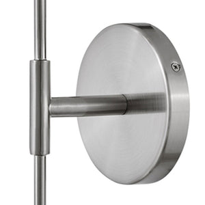Quaan 5" Large Single Light Tall Sconce, Brushed Nickel