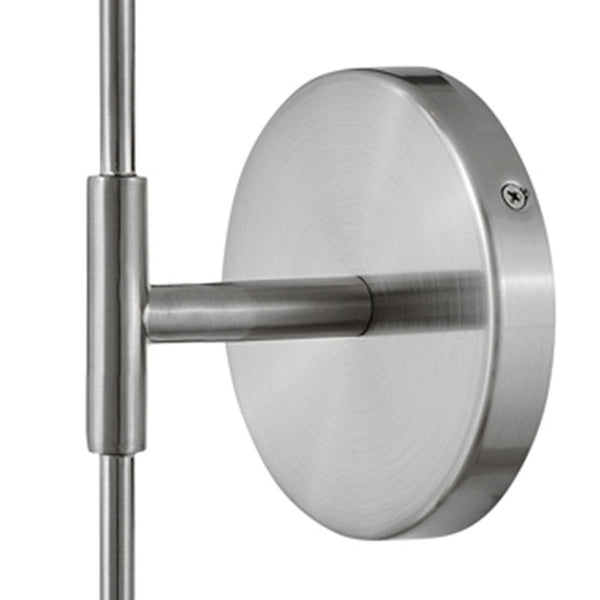 Quaan 5" Large Single Light Tall Sconce, Brushed Nickel