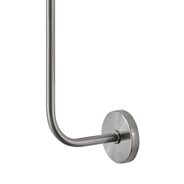 Quaan 5" Large Single Light Tall Sconce, Brushed Nickel