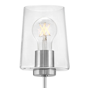 Quaan 5" Large Single Light Tall Sconce, Chrome