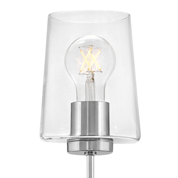 Quaan 5" Large Single Light Tall Sconce, Chrome