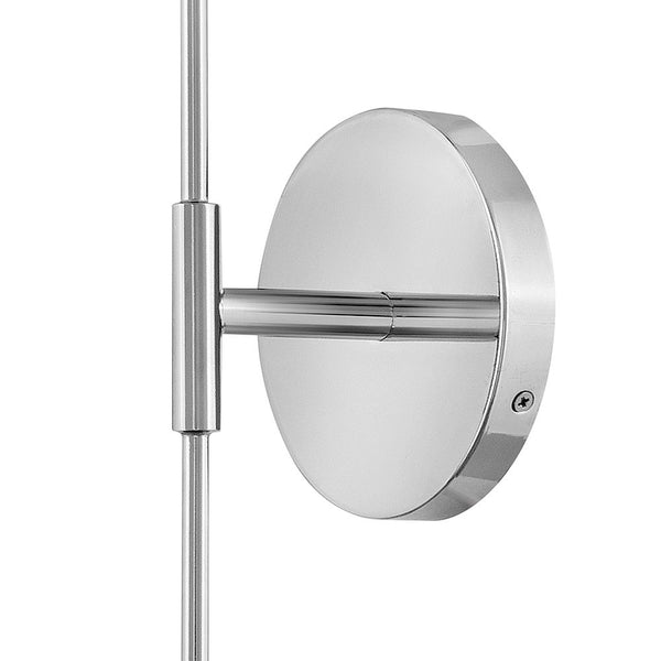 Quaan 5" Large Single Light Tall Sconce, Chrome