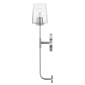 Quaan 5" Large Single Light Tall Sconce, Chrome
