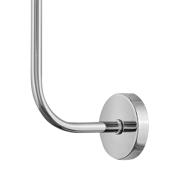 Quaan 5" Large Single Light Tall Sconce, Chrome