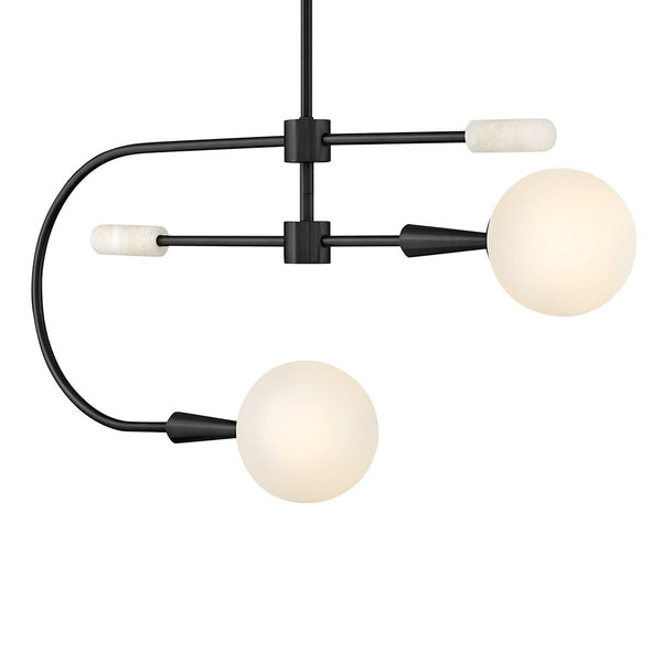 Elette 32" Two Lights Medium Single Tier, Black