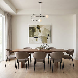 Elette 32" Two Lights Medium Single Tier, Black