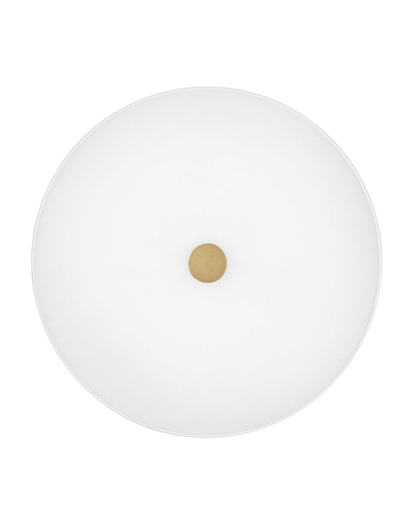 Elvia 10" Two Lights Small Flush Mount, Lacquered Brass