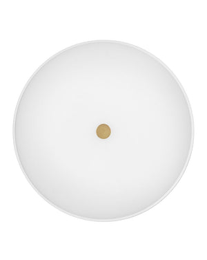 Elvia 14" Two Lights Medium Flush Mount, Lacquered Brass