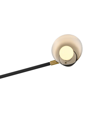 Sason 30" Three Lights Medium Convertible Mobile Single Tier Chandelier, Black