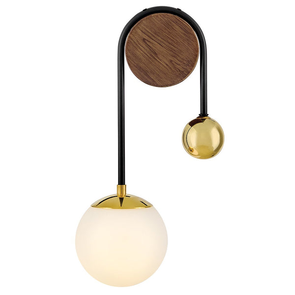 Laan 9" Medium Single Light Sconce, Bright Brass