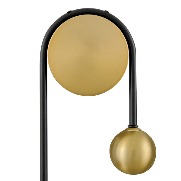 Laan 9" Medium Single Light Sconce, Black