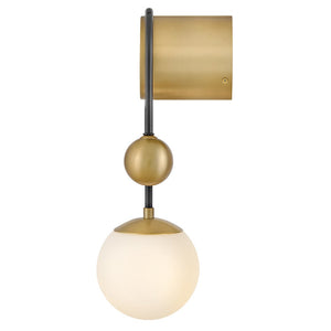 Laan 9" Medium Single Light Sconce, Black