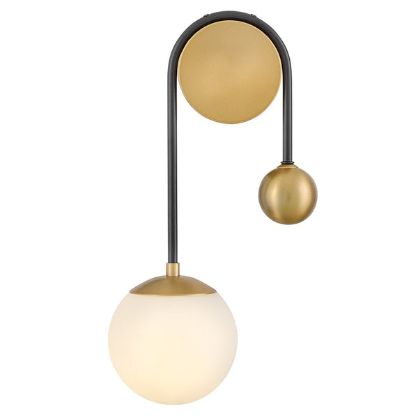 Laan 9" Medium Single Light Sconce, Black