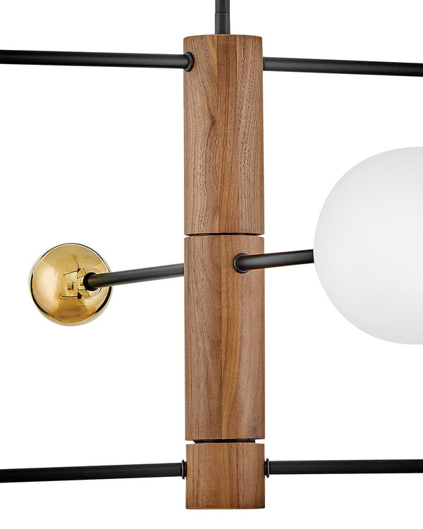 Laan 31" Three Lights Medium Adjustable Multi Tier Chandelier, Bright Brass