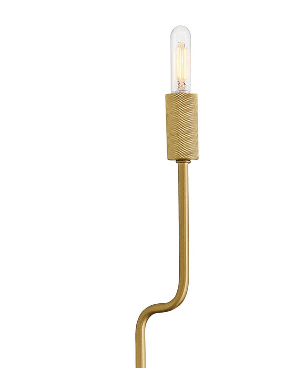 Haiel 5" Two Lights Medium Sconce, Lacquered Brass