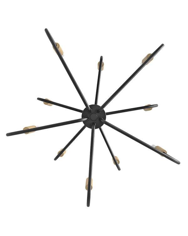 Haiel 30" Ten Lights Medium Multi Tier, Black