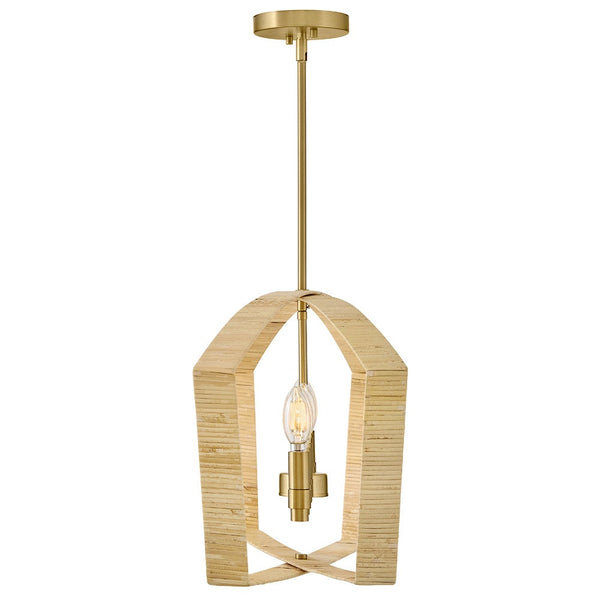 Xais 40" Six Lights Large Linear, Lacquered Brass