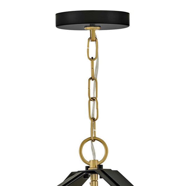 Xais 20" Two Lights Large Pendant, Black