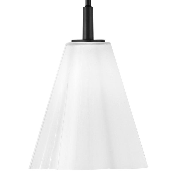 Paar 11" One Light Small Pendant, Black