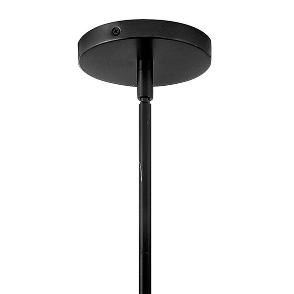 Paar 11" One Light Small Pendant, Black