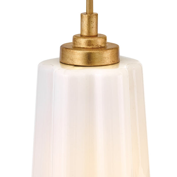 Paar 16" Five Lights Small Chandelier, Distressed Brass