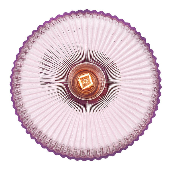 Taton 9" One Light Small Pendant, Lacquered Brass / Rose Glass