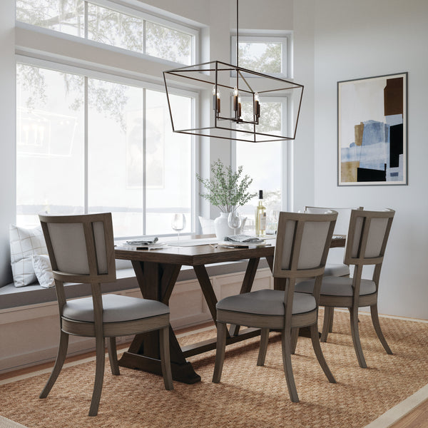 Morgan 42" Six Light Island Pendant, Oil Rubbed Bronze