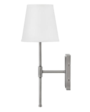 Taen 7" Medium Single Light Sconce, Antique Nickel