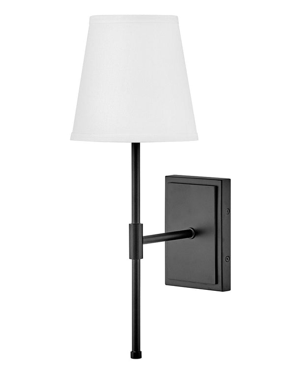 Taen 7" Medium Single Light Sconce, Black