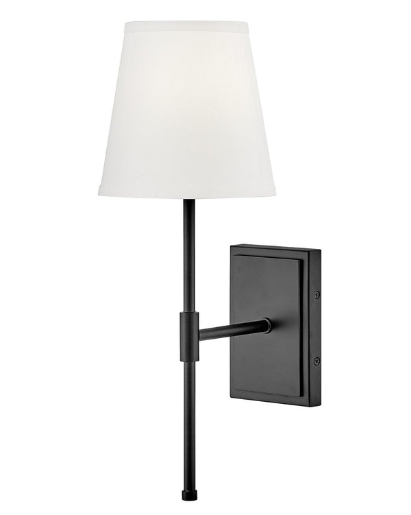 Taen 7" Medium Single Light Sconce, Black