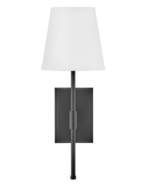 Taen 7" Medium Single Light Sconce, Black