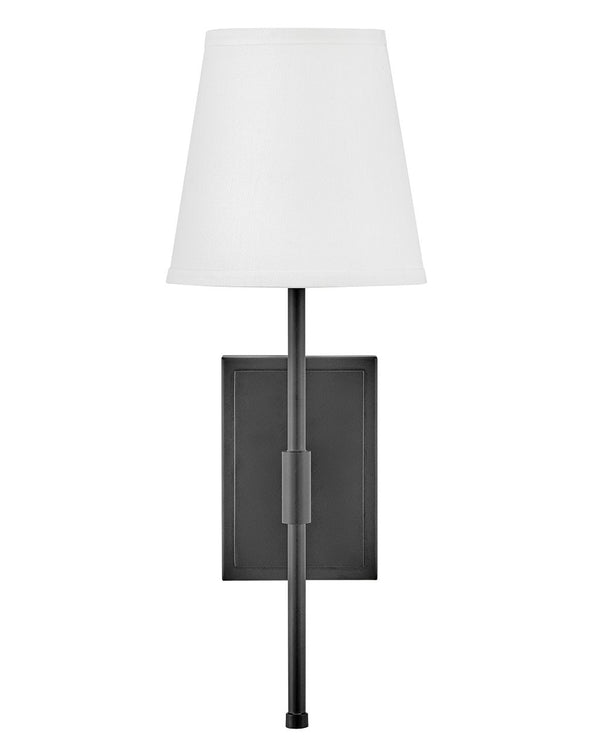 Taen 7" Medium Single Light Sconce, Black