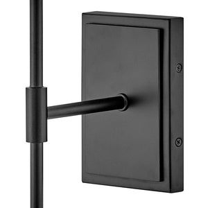 Taen 7" Medium Single Light Sconce, Black