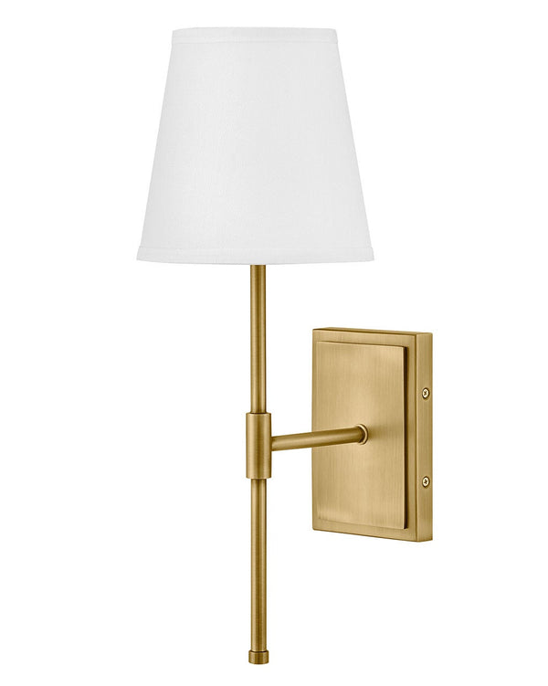 Taen 7" Medium Single Light Sconce, Lacquered Brass
