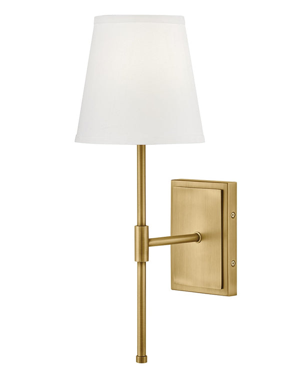 Taen 7" Medium Single Light Sconce, Lacquered Brass