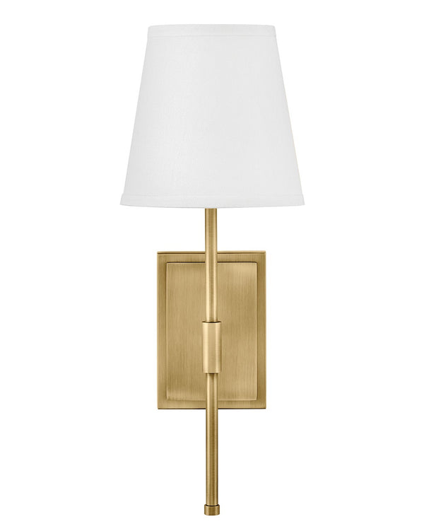 Taen 7" Medium Single Light Sconce, Lacquered Brass
