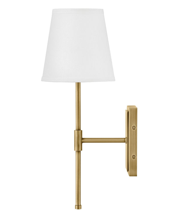 Taen 7" Medium Single Light Sconce, Lacquered Brass