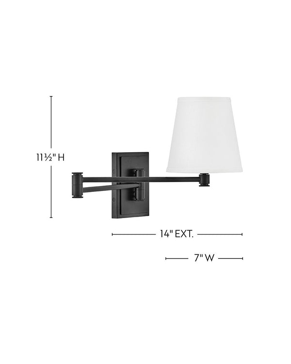 Taen 11" Medium Single Light Sconce, Black