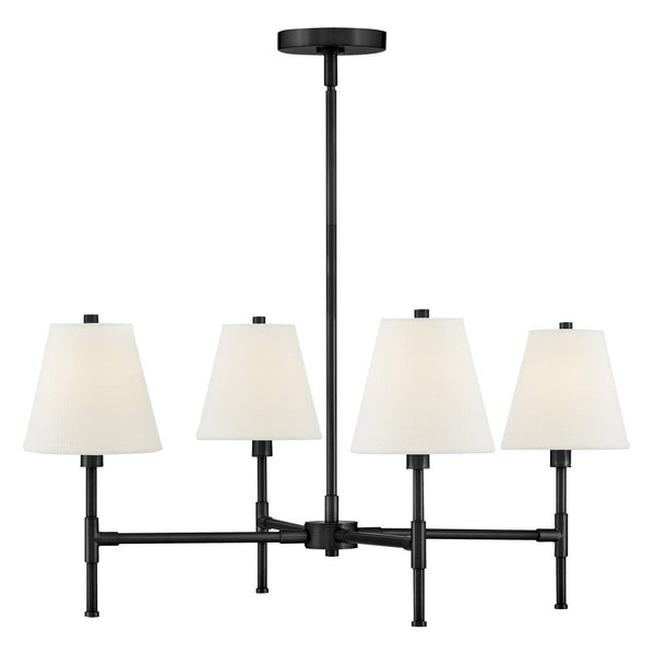 Taen 28" Four Lights Medium Single Tier, Black