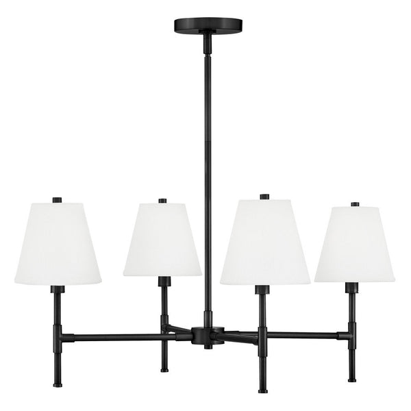 Taen 28" Four Lights Medium Single Tier, Black