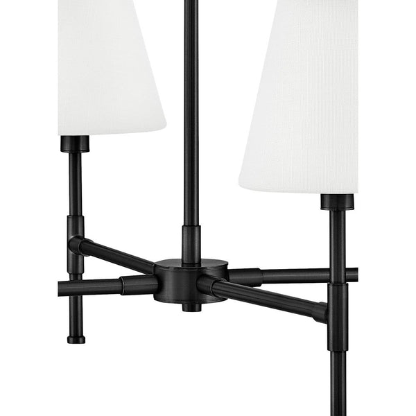 Taen 28" Four Lights Medium Single Tier, Black