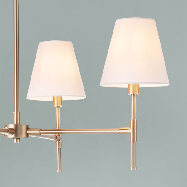 Taen 28" Four Lights Medium Single Tier, Lacquered Brass