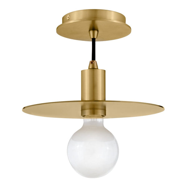 Hawyn 10" One Light Small Convertible Pendant, Lacquered Brass