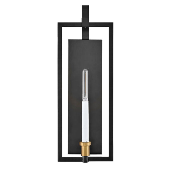 Xalen 7" Medium Single Light Sconce, Black